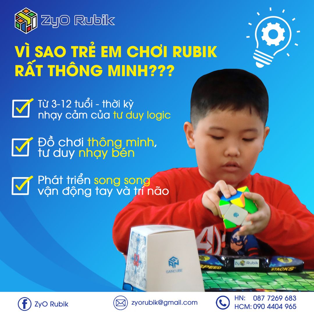 Trò chơi Rubik giúp trẻ em thông minh hơn như thế nào?
