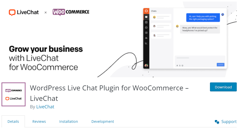 WooCommerce – LiveChat