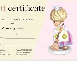 Gift certificate for a home cleaning service for remote workers