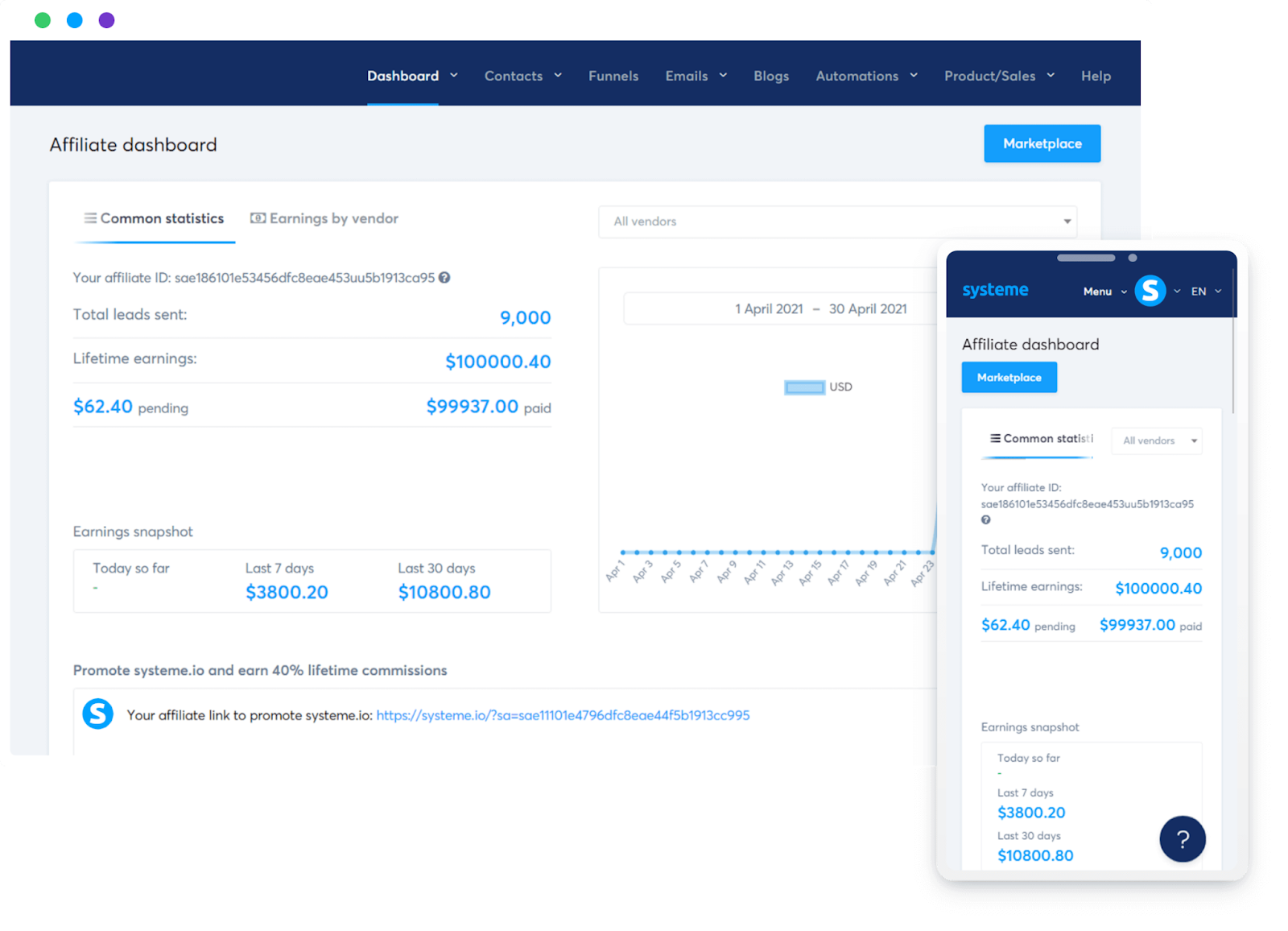 Affiliate Program Management for Systeme.io