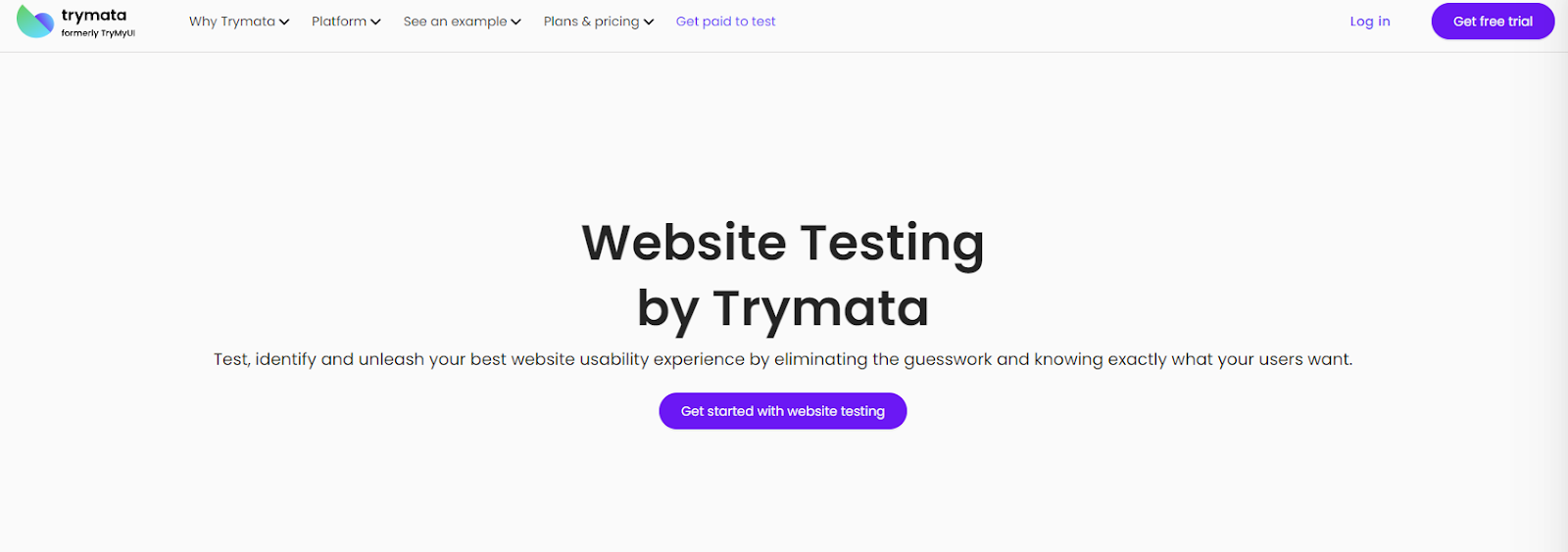 usability testing tools; Trymata