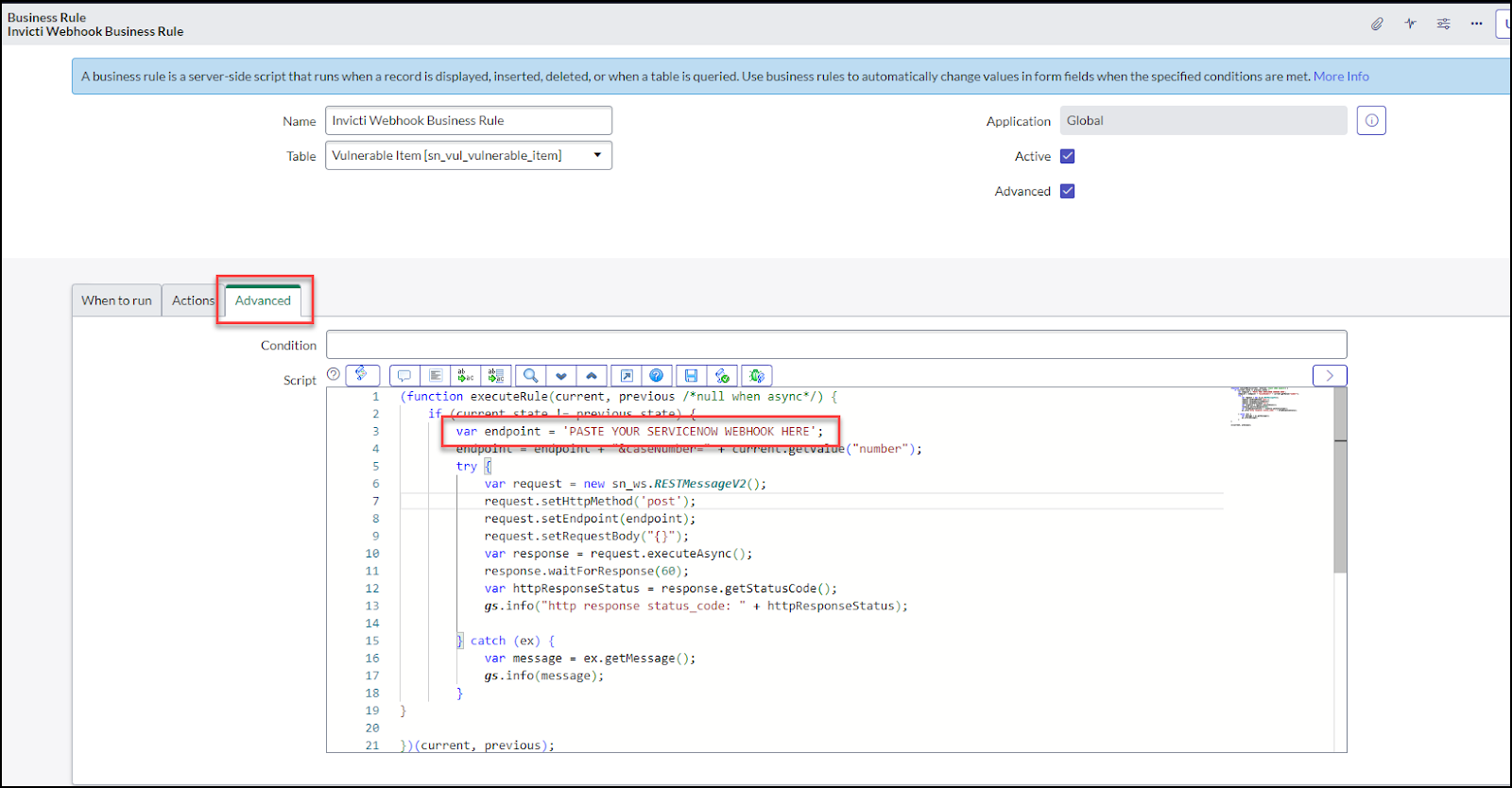 Integrating Acunetix 360 with ServiceNow Vulnerability Response (Plugin ...