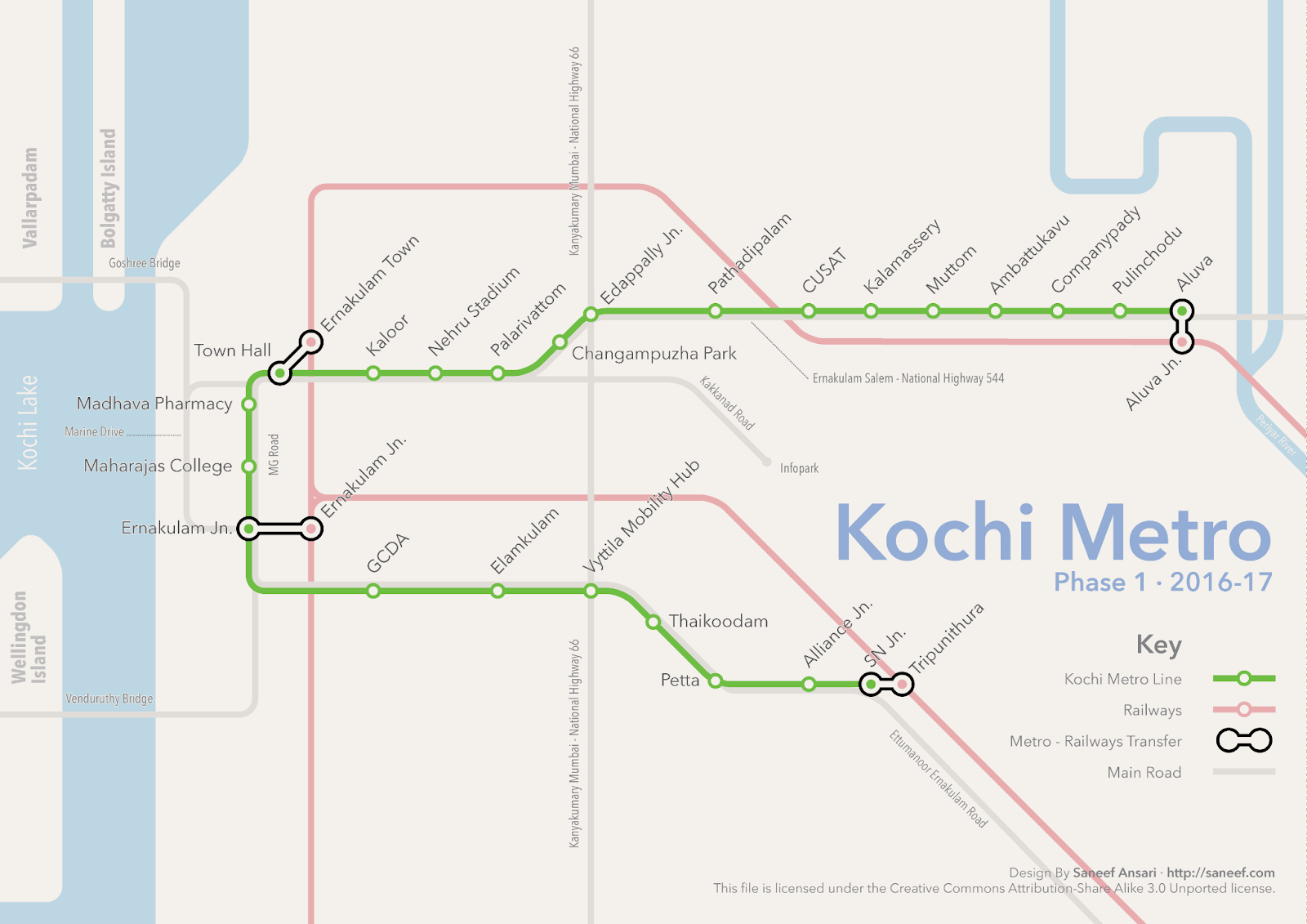 Kochi Metro Map