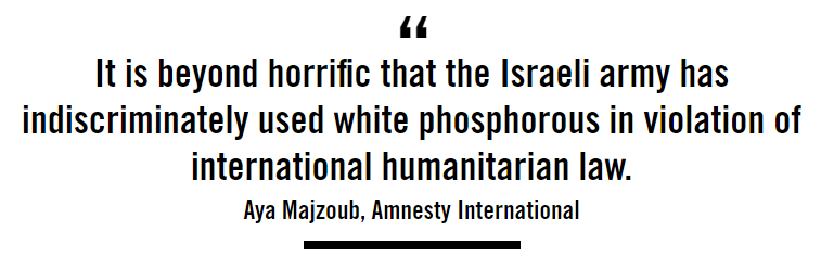 Amnesty International's Aya Majzoub says: 