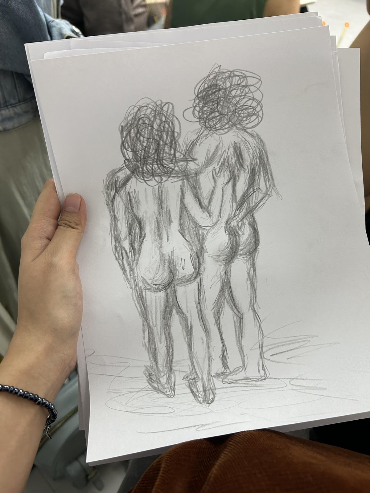 life drawing session by pensnbrushes sketch