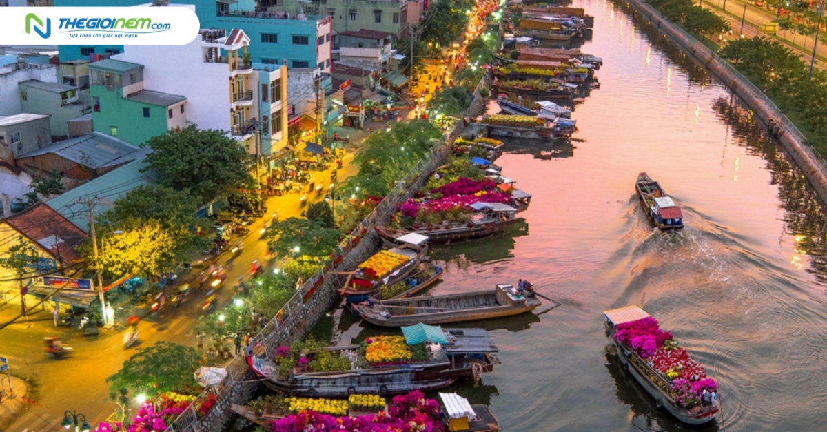 10 chợ hoa Tết ngập tràn sắc xuân ở Sài Gòn