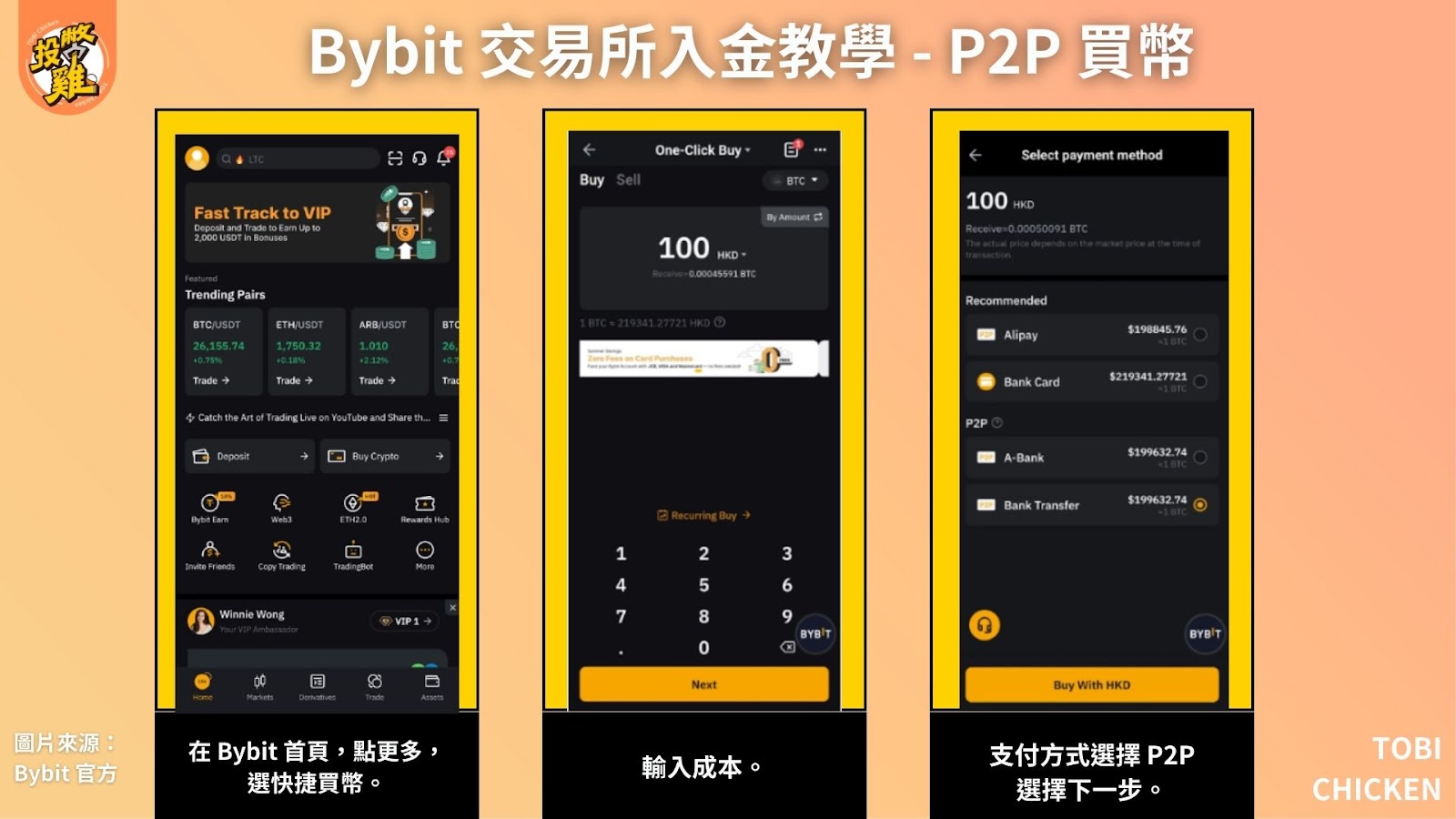 Bybit 交易所出金、入金教學：台幣購買加密貨幣、加密貨幣換回台幣