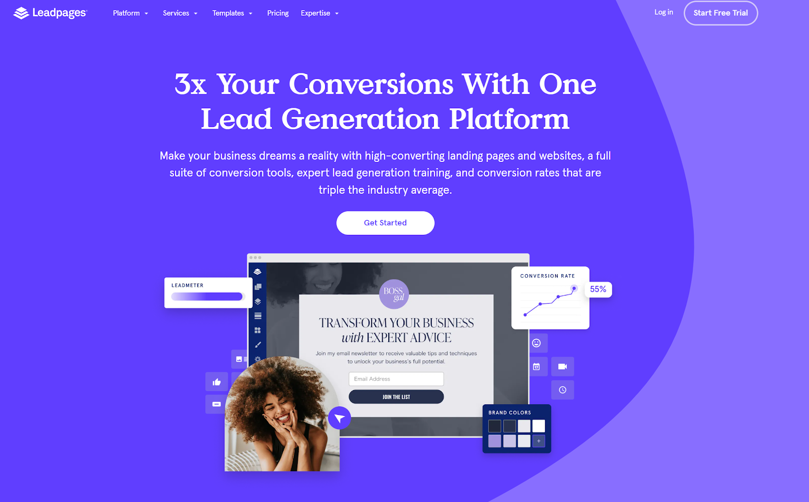 Lead pages homepage