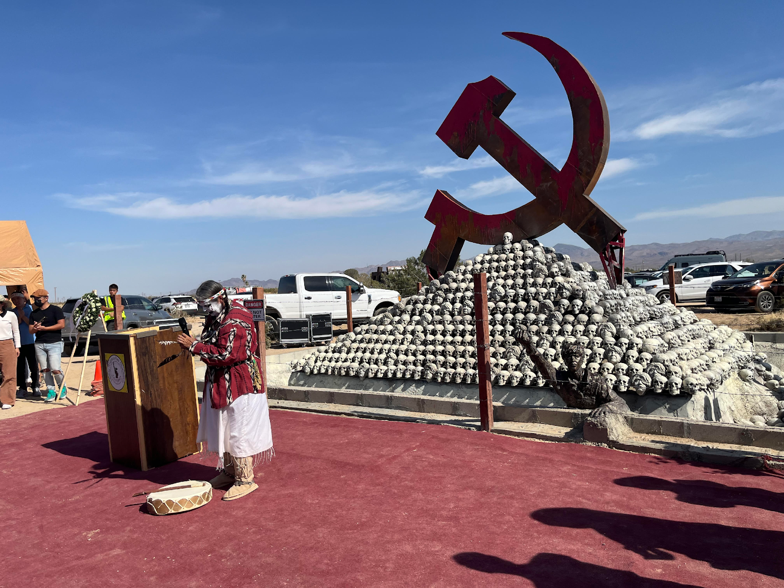美国自由雕塑公园共产主义受难者纪念碑落成典礼