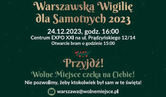 Варшавский сочельник для одиноких 2023