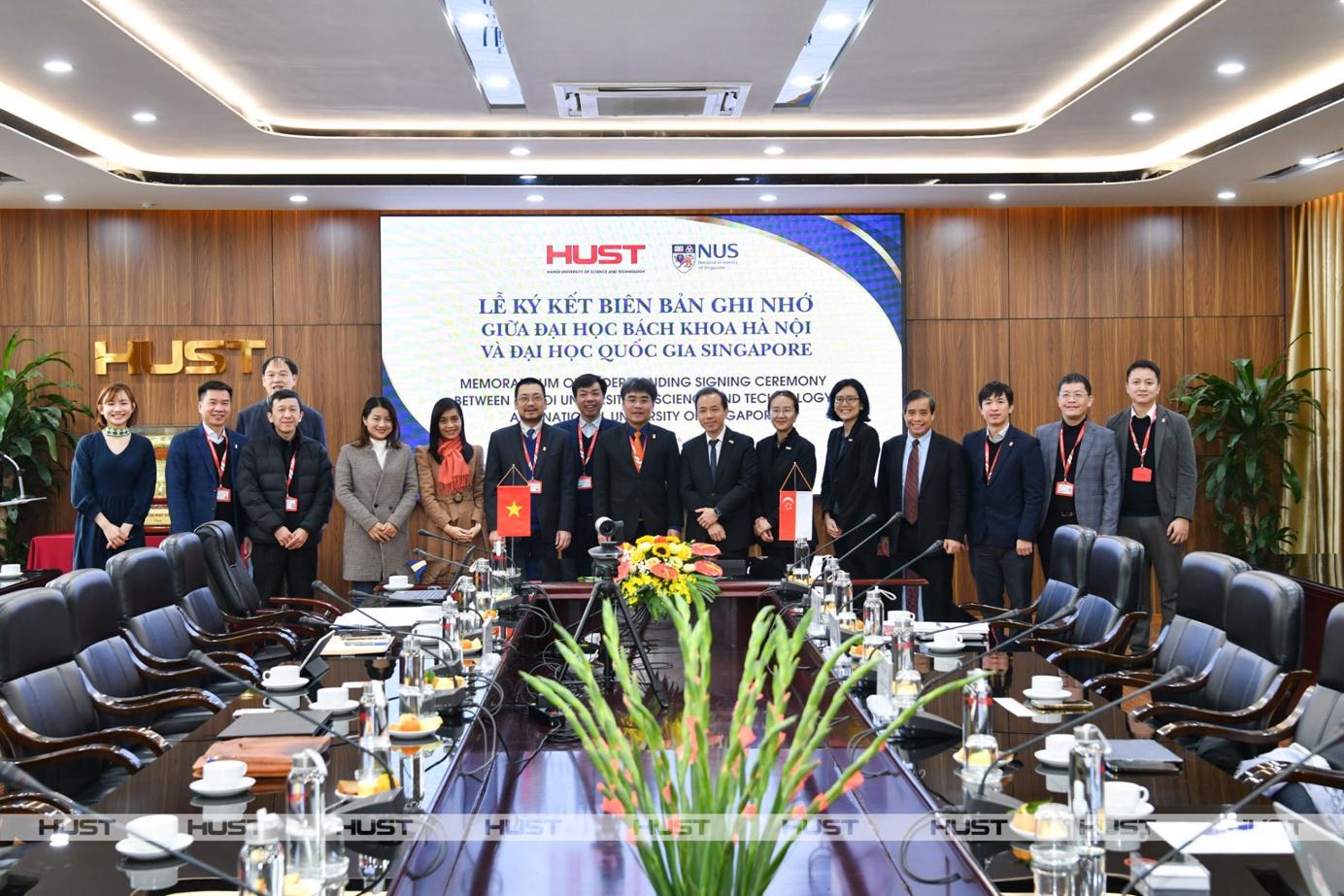 Promoting cooperation between Hanoi University of Science and Technology and National University of Singapore