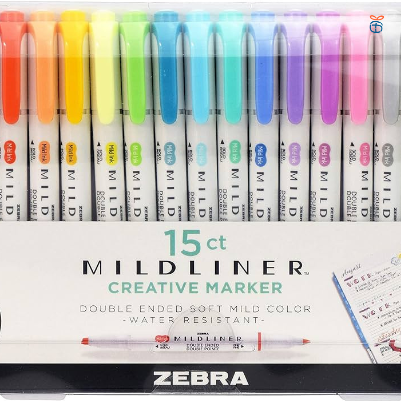 Zebra Pen Mildliner Highlighter Assorte as a gift for bloggers