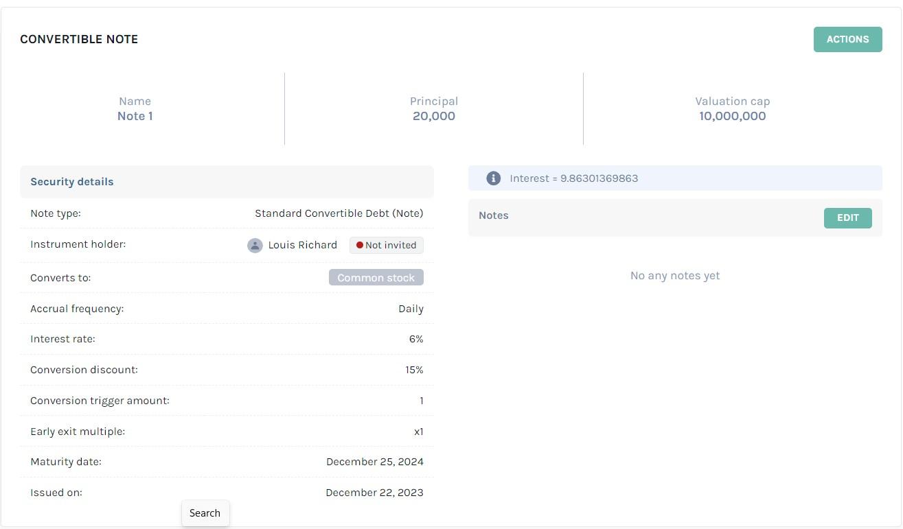 convertible note overview 