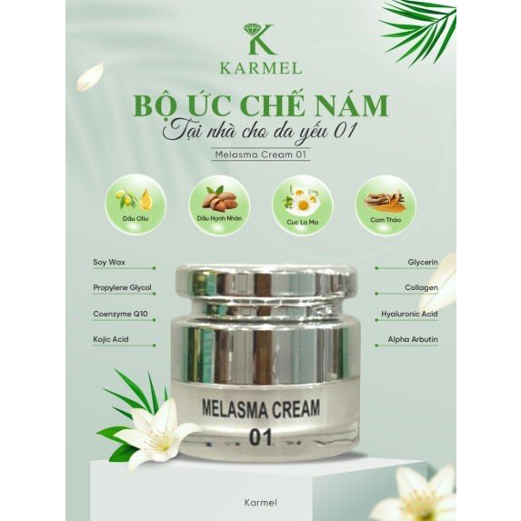 Melasma Cream - giải pháp ức chế nám hiệu quả cho da yếu