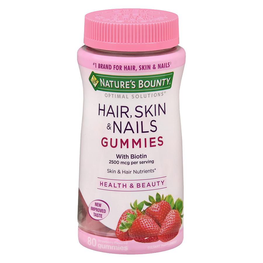 Image result for nature's bounty hair skin nails gummies