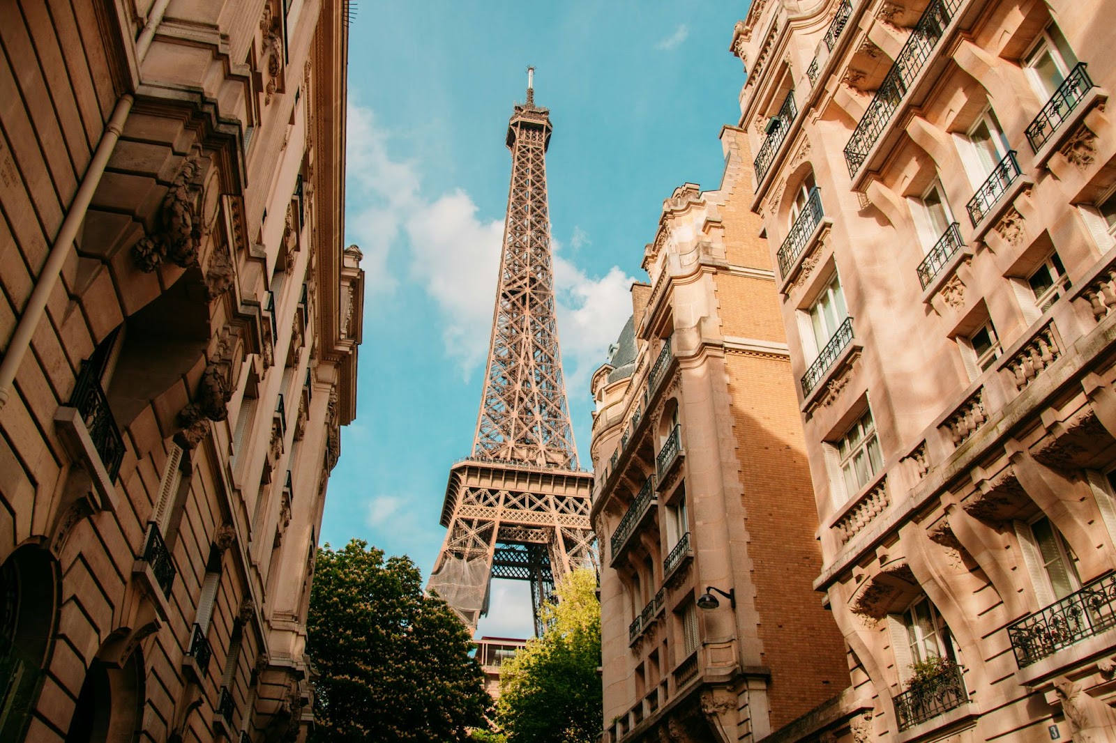 Eiffel Tower during a guided tour in Paris