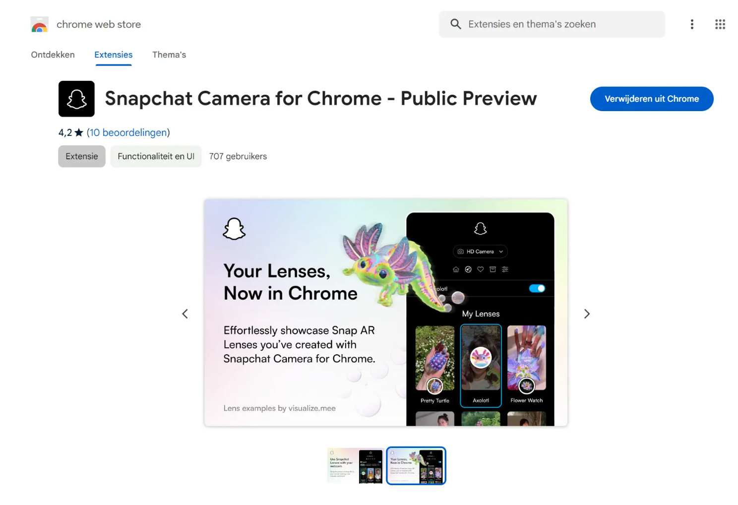 Snapchat Camera for Chrome