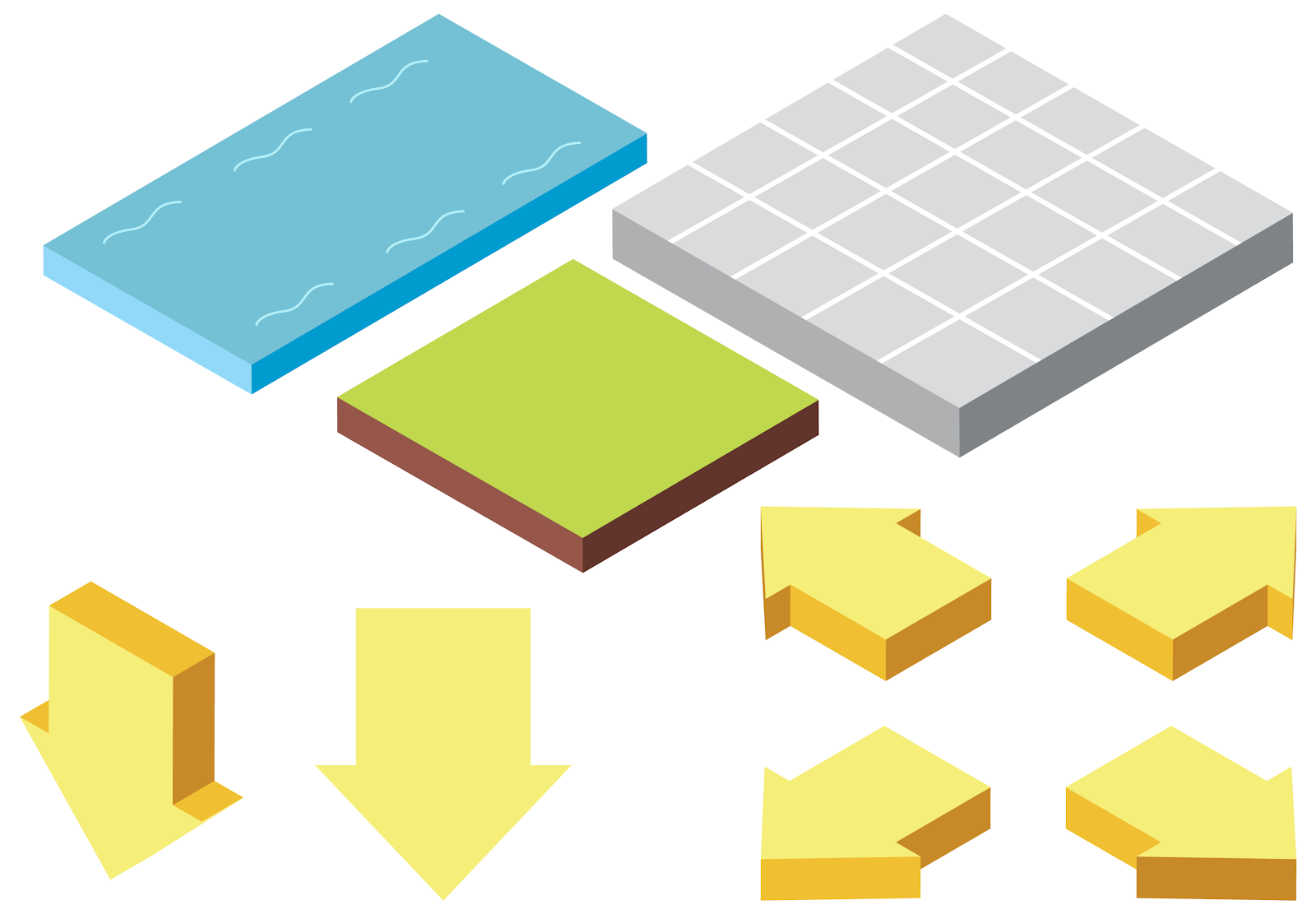 Isometric object and tile width