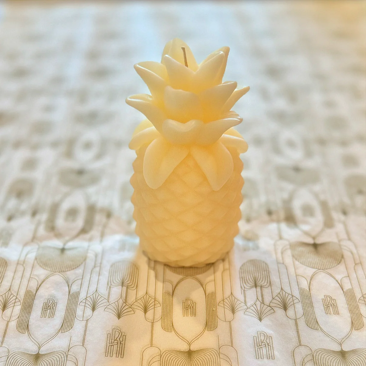pinapple candle from Rox Hill Candle Co.