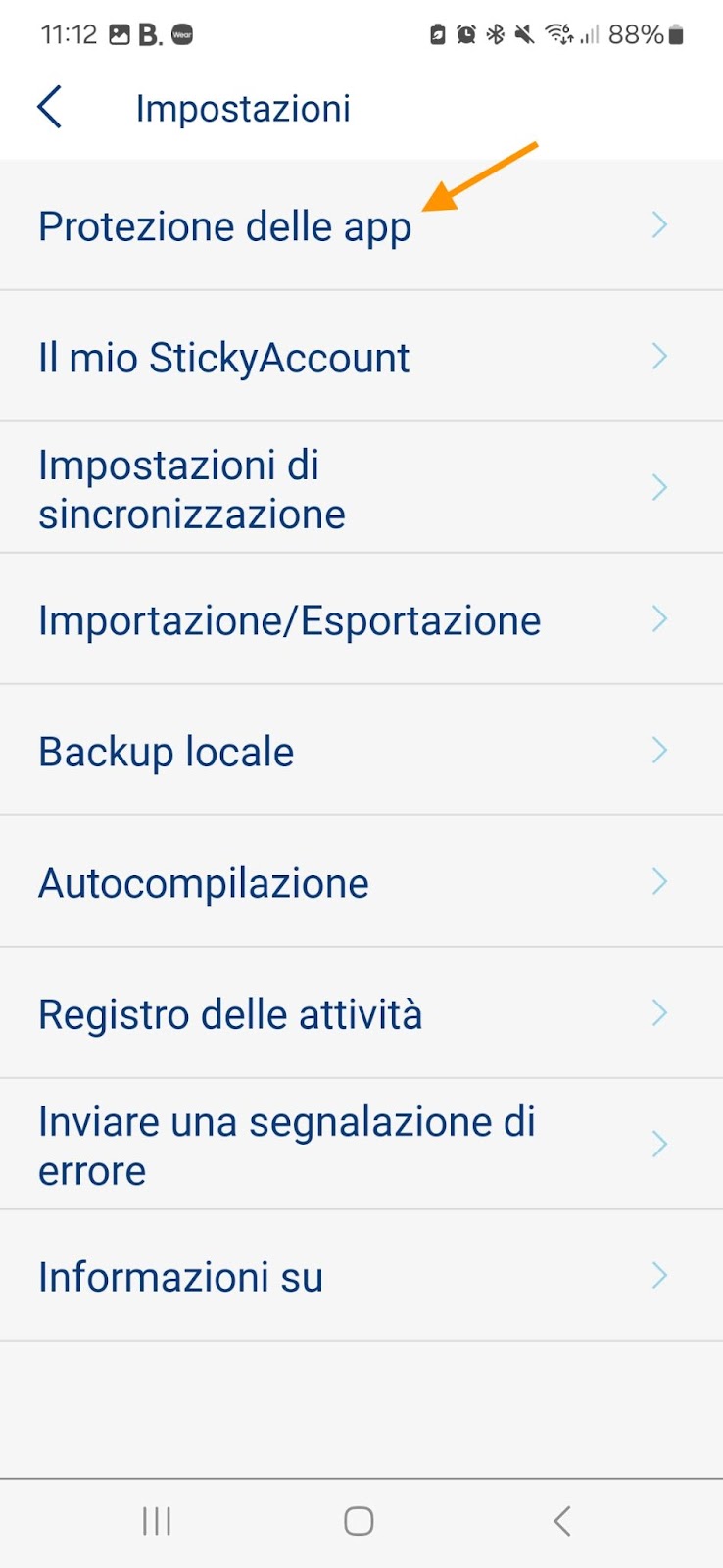protezione app