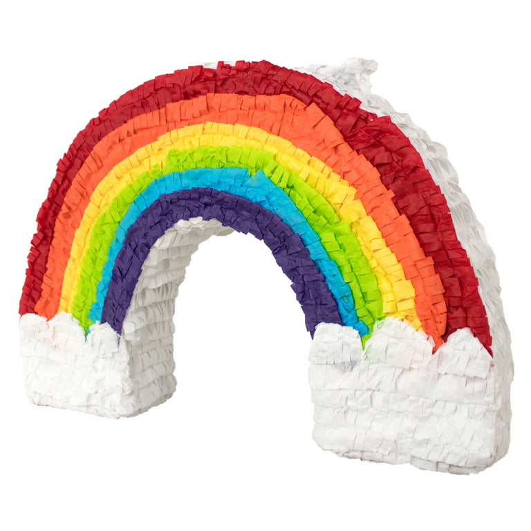 Rainbow Pinata Multicolor 22in x 15in - Walmart.com