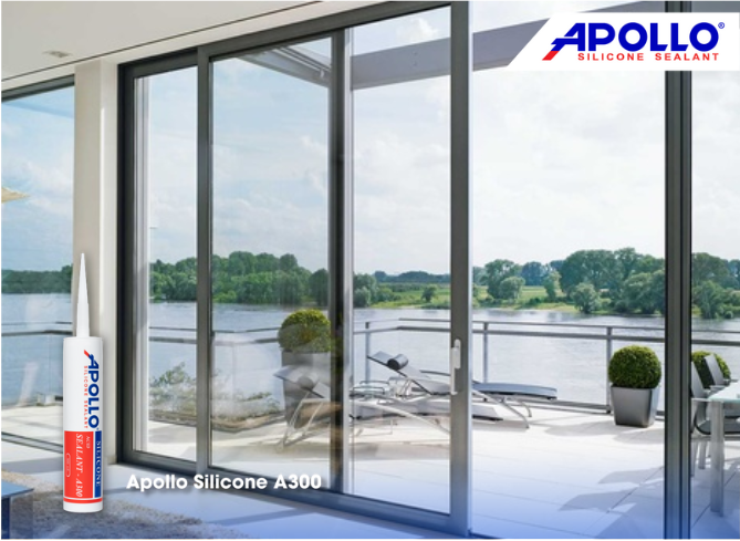 Sử dụng chất trám Apollo Silicone để không bị tình trạng nấm mốc khi sử dụng lâu ngày ở ngoài trời 