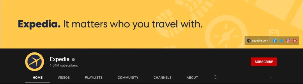 expedia youtube banner
