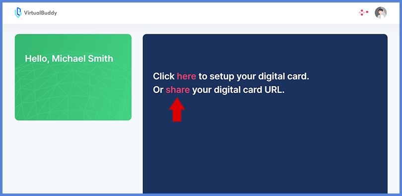 share your VirtualBuddy business card