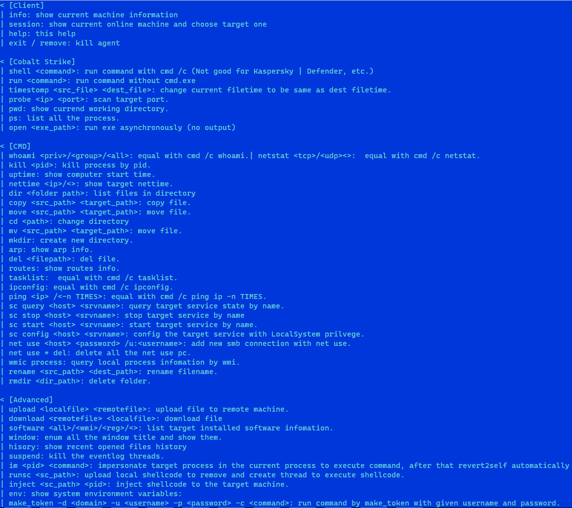 Commands of the memory implant (Source - Securelist)