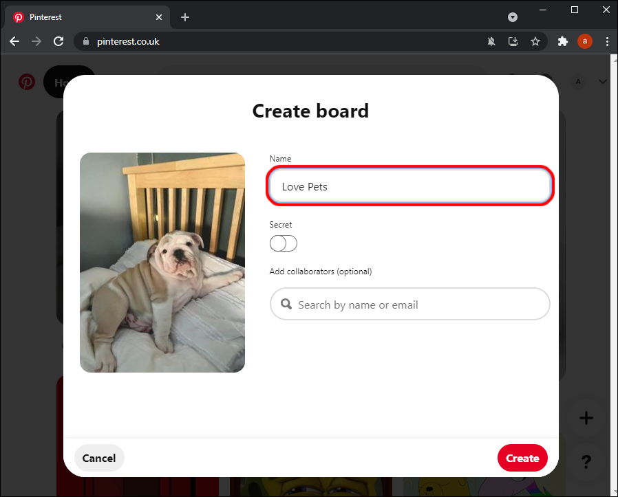 Pinterest Marketing - create boards