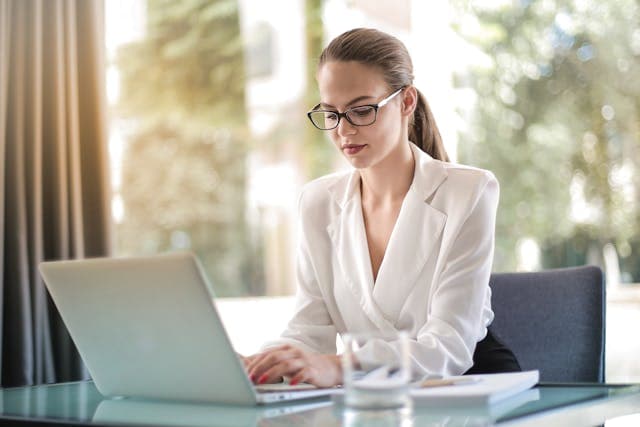 receptionist taking patient information