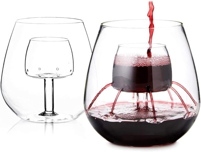 stemless wine glass