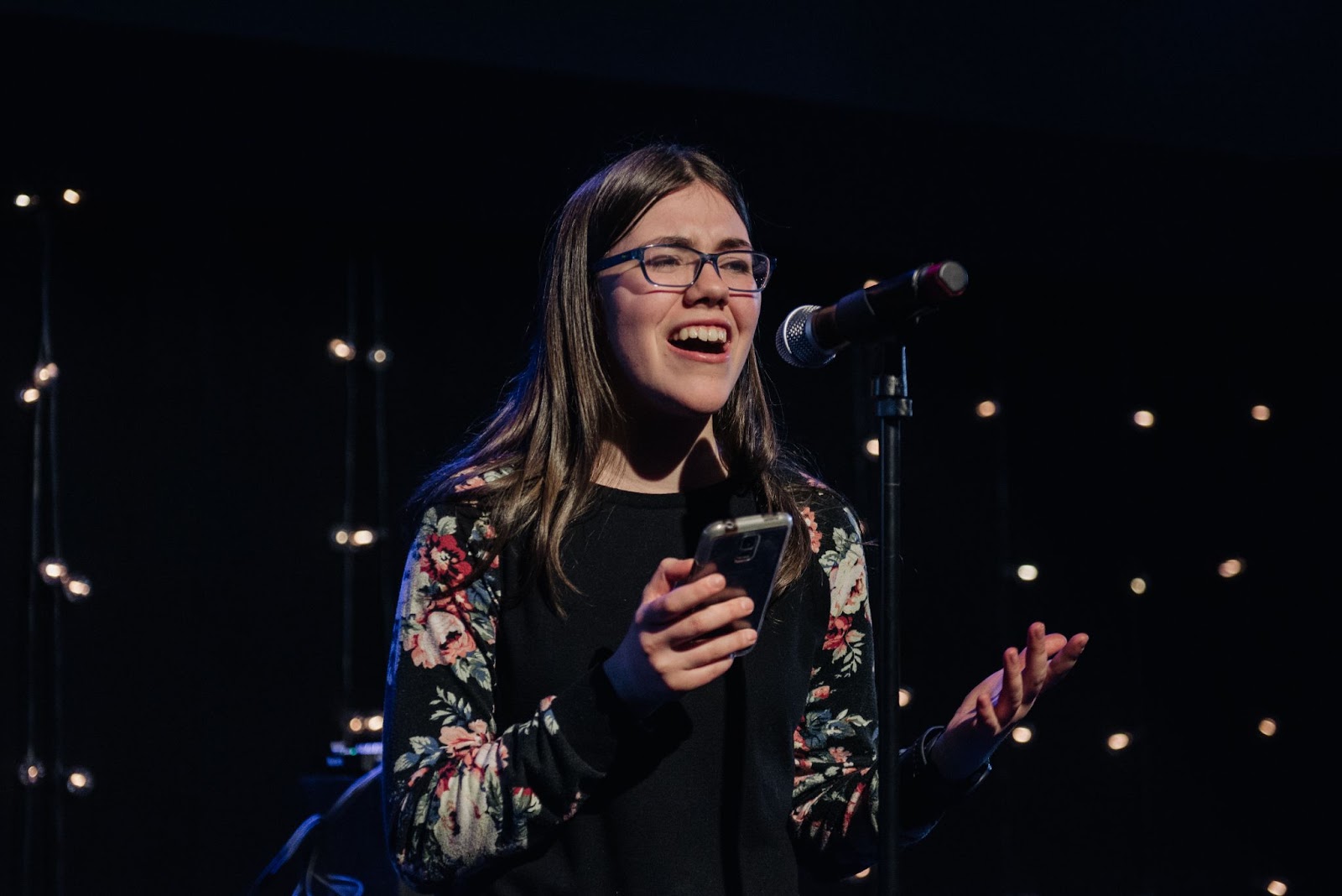 FutureVerse student, Juliette Comtois also does a reading. 