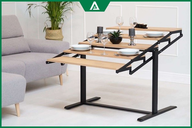 Bàn ăn thông minh gấp gọn kích thước và kiểu dáng ngày càng phù hợp