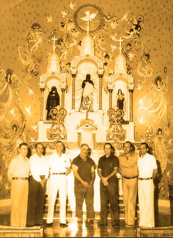 Revitalização da Igreja de São Benedito, com Cid Serra Negra e Osmar Fioritti ao centro