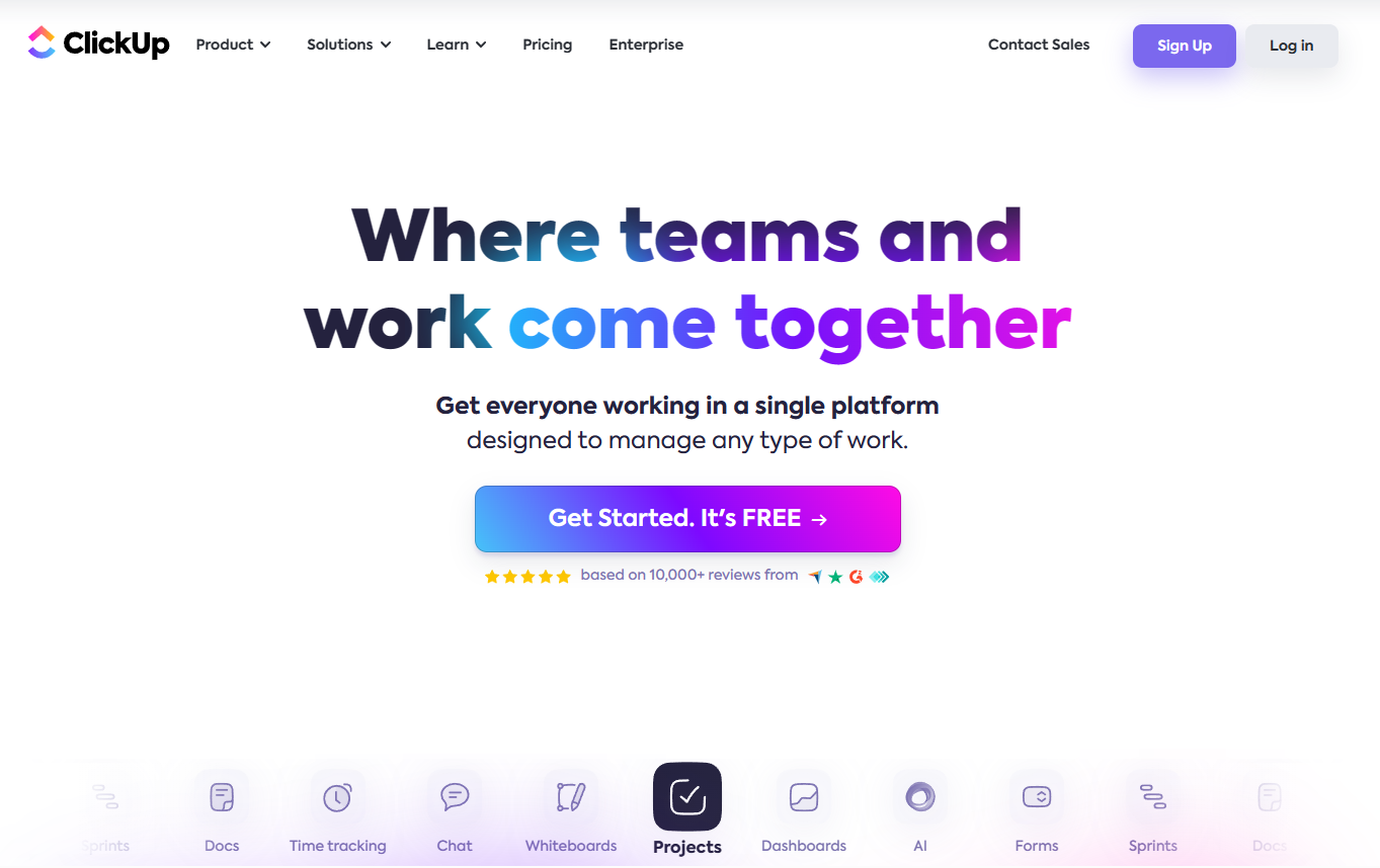 ClickUp: Where teams and work come together