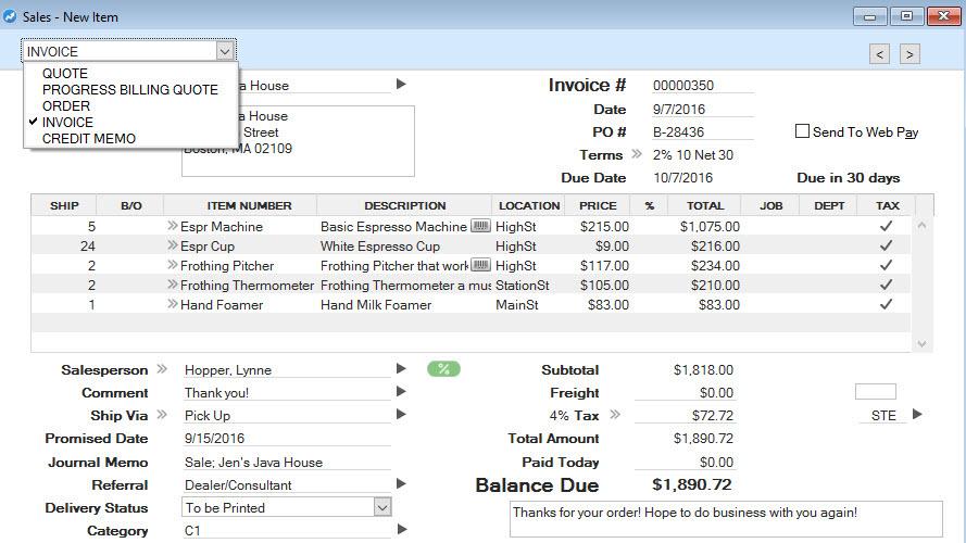 Image showing AccountEdge Pro as workflow management software for accountants