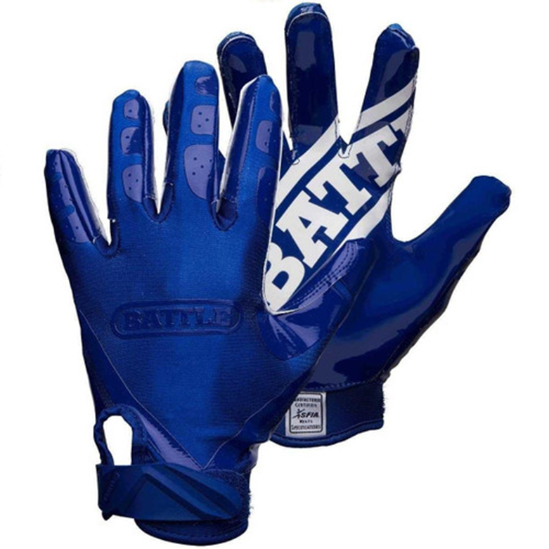 Battle football gloves that have drip