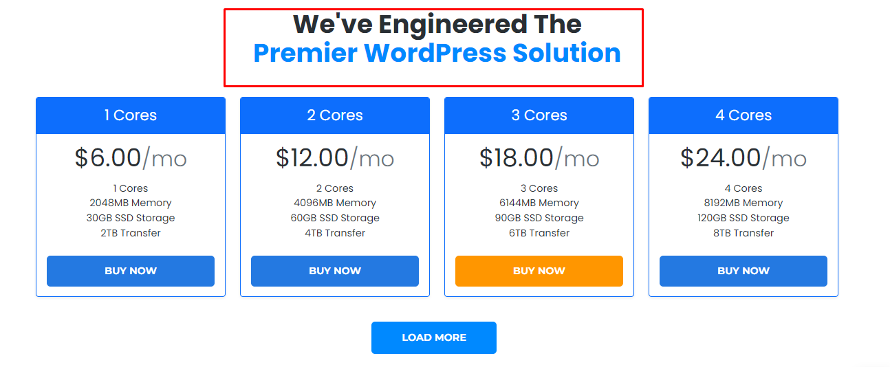 InterServer WordPress Hosting Solution Price 