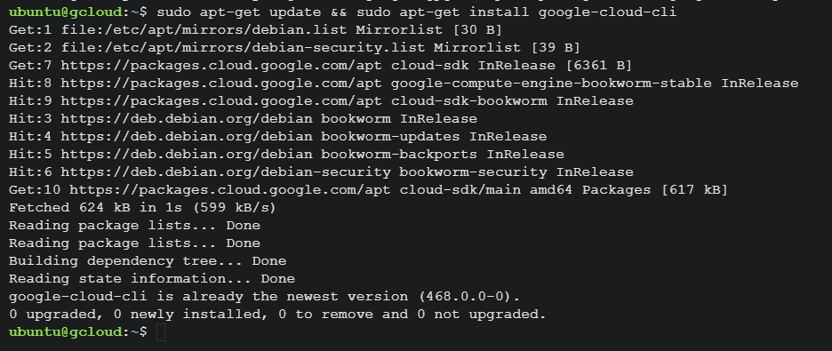 Download gcloud cli