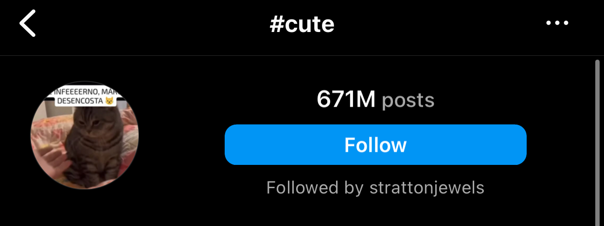 Signaling adorable and charming content, #cute, with 714 million posts, can attract likes from users who appreciate heartwarming and delightful posts.