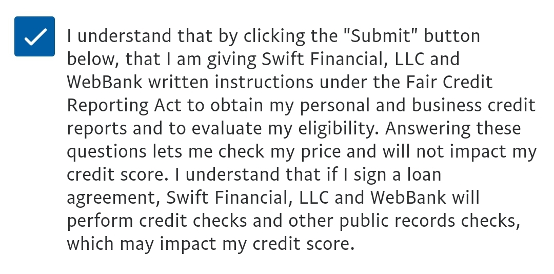 PayPal Loan Builder Hard Inquiry