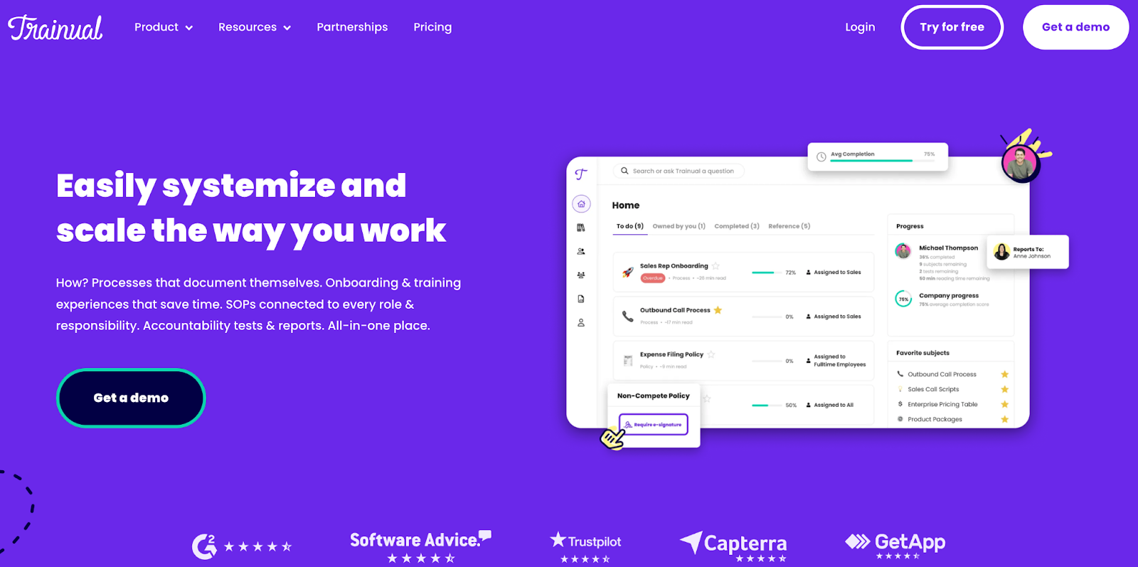 Trainual: Easily systemize and scale the way you work