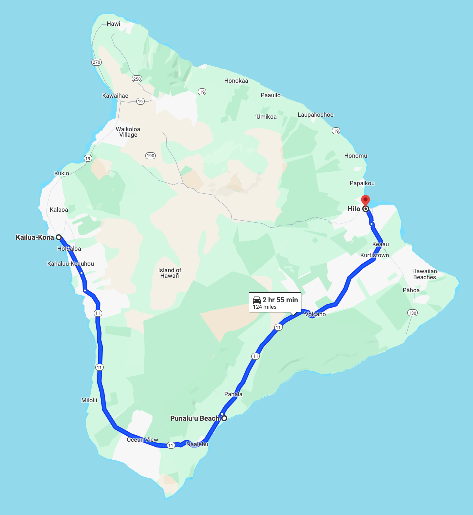 How to Get From Kona to Hilo [+Best Road Trip Stops]