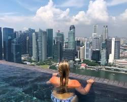 Infinity Pool at Marina Bay Sands, Singapore swimming pool