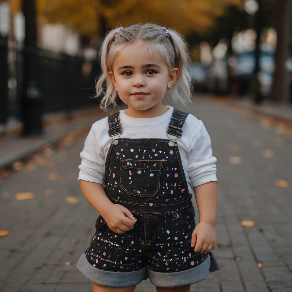 A little girl casually walking on the street - Nonbinary Names - Baby Journey