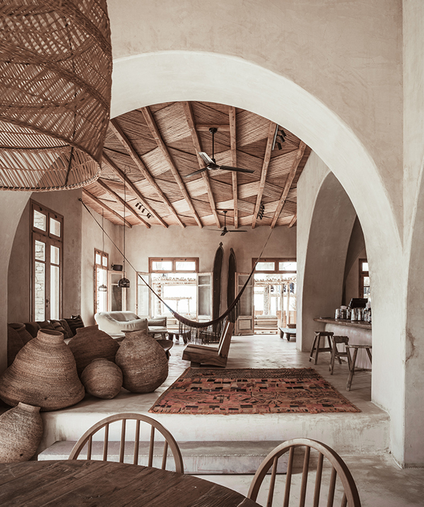 Mykonos Scorpios Interiors Bamboo Sustainable Design