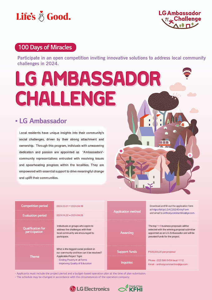 LG reopens registration for 2024 LG Ambassador Challenge benefiting local communities