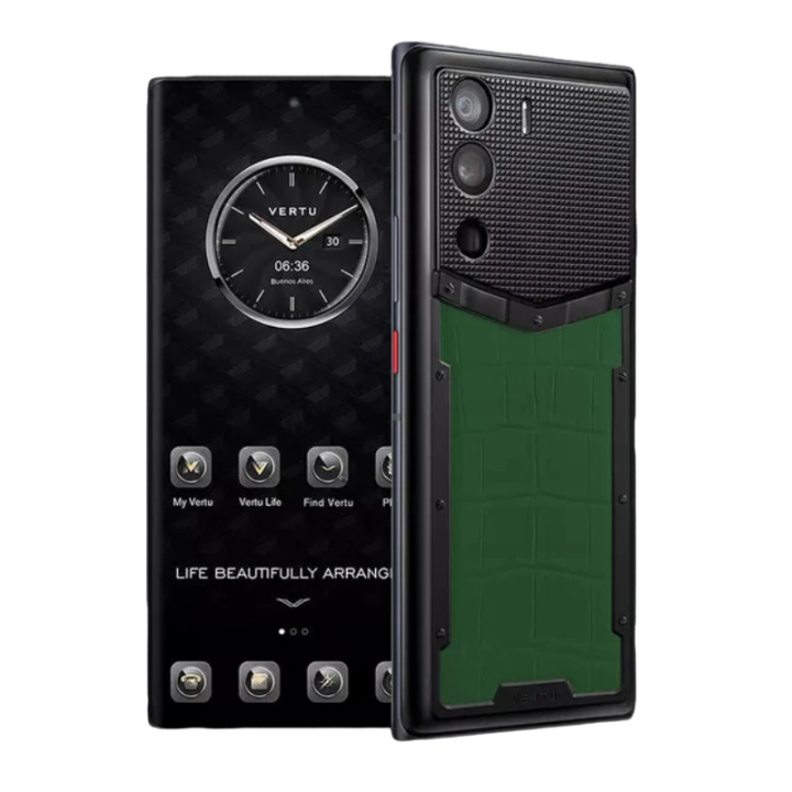 VERTU METAVERTU DARK GREEN ALLIGATOR LEATHER | Hoàng Luxury