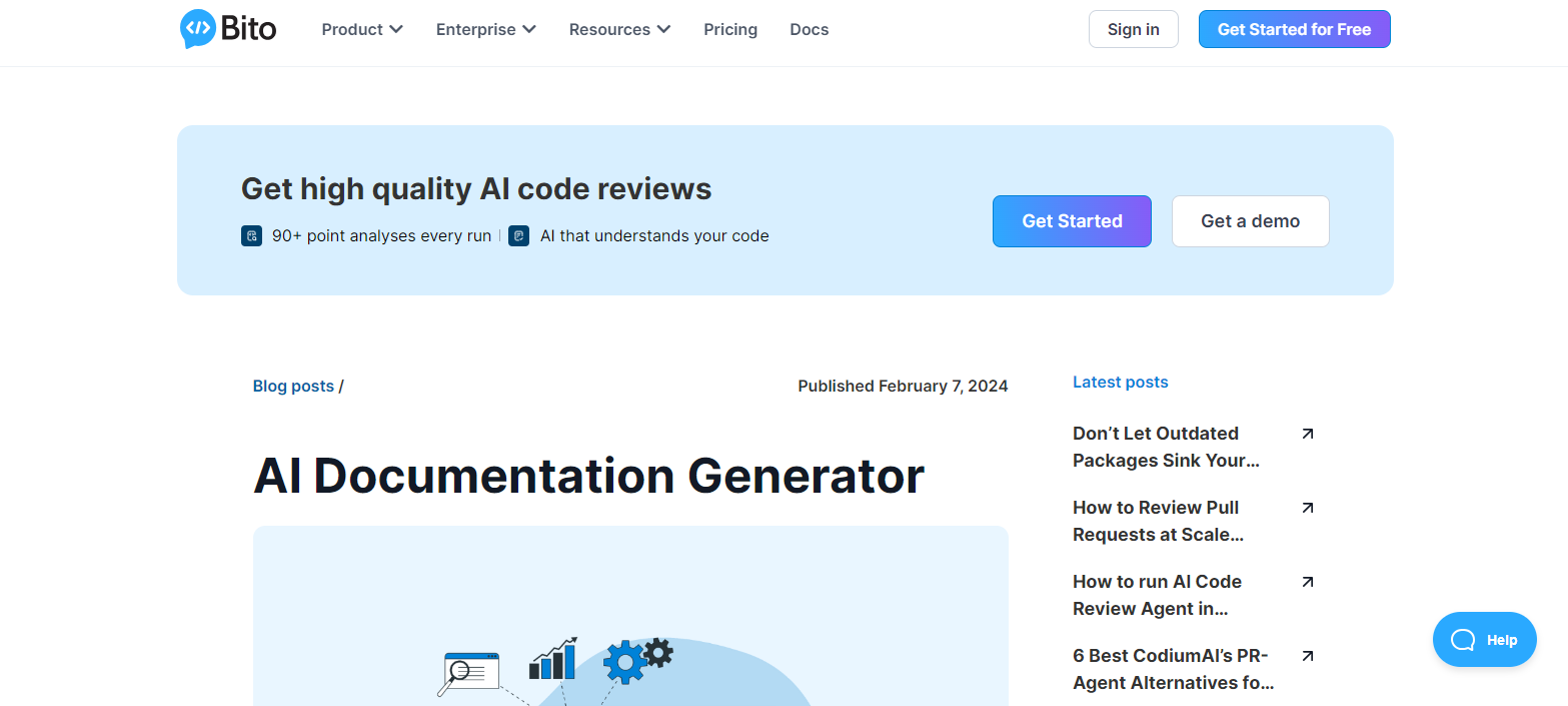 Bito's AI Documentation Generator